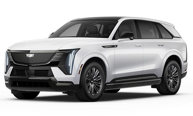 The 2026 Cadillac IQ Sport parked in three-quarters view