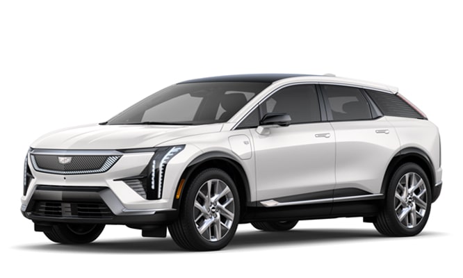 A left-facing quarter view of the 2026 Cadillac OPTIQ