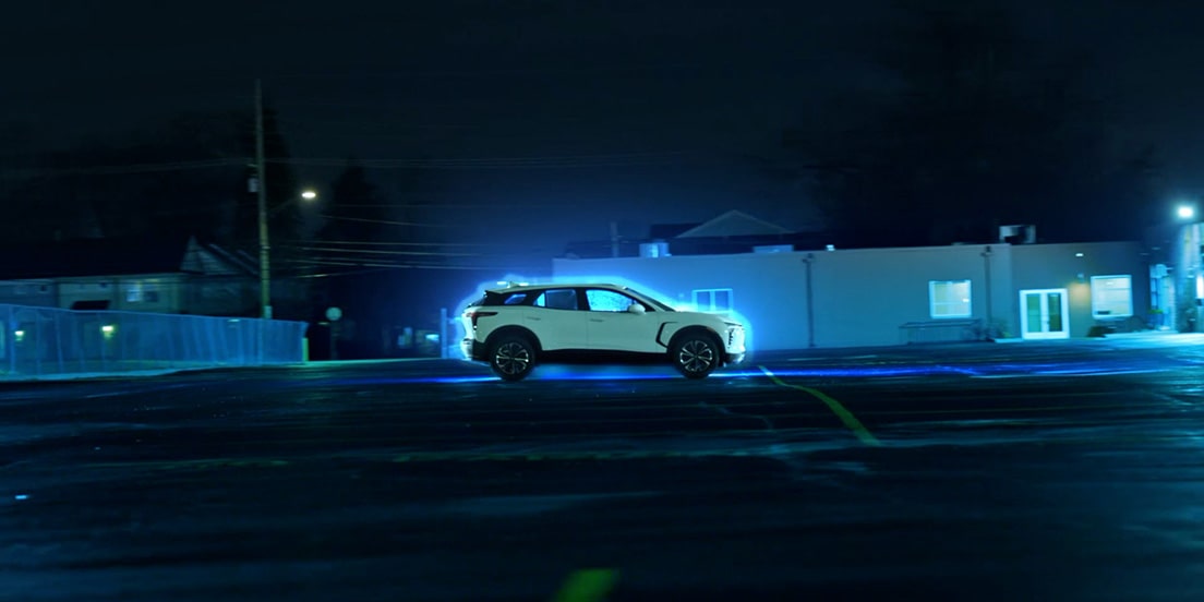 A Blazer EV protected by Drive Block