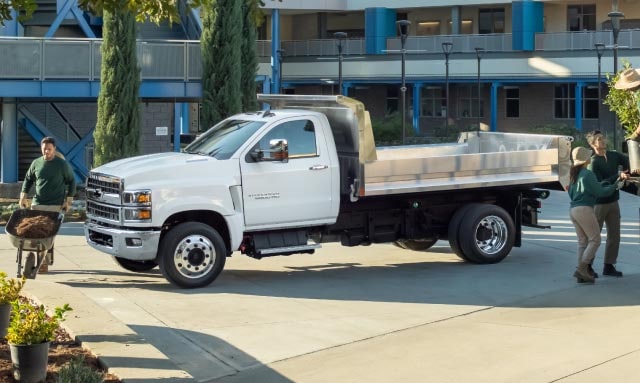 Side view of a Chevrolet truck