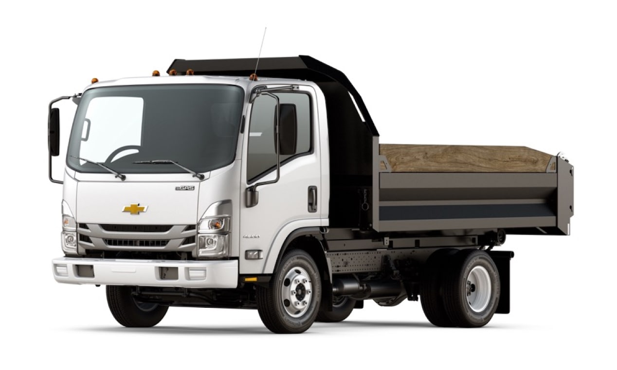 Chevy Dump truck in 3/4 view