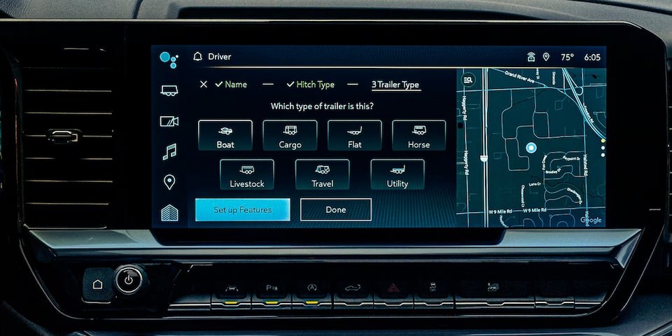 The infotainment system of the 2027 Chevrolet Silverado
