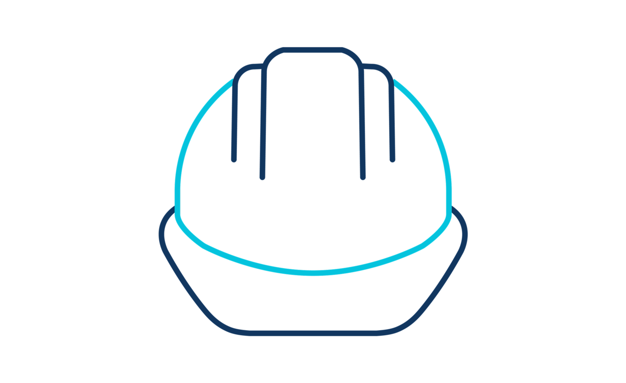 A hard hat icon