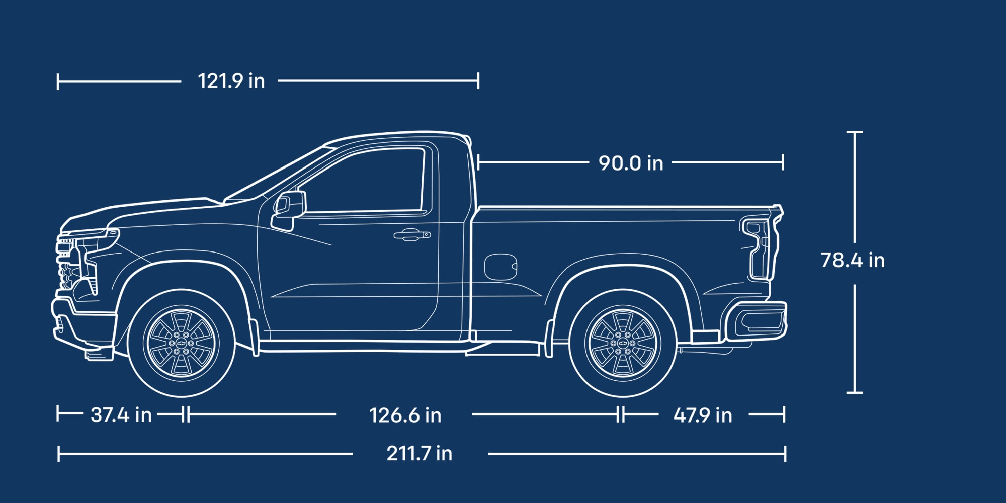 Regular Cab configuration of the 2026 Chevrolet Silverado LD.