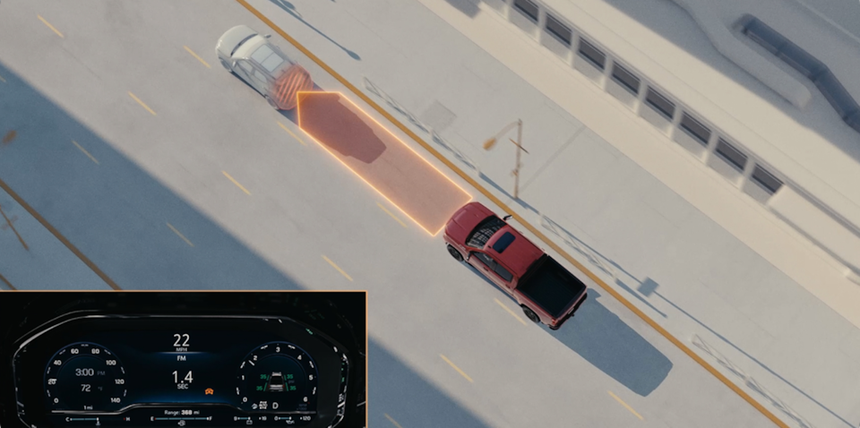 Following Distance Indicator feature of the 2026 Chevrolet Silverado LD.
