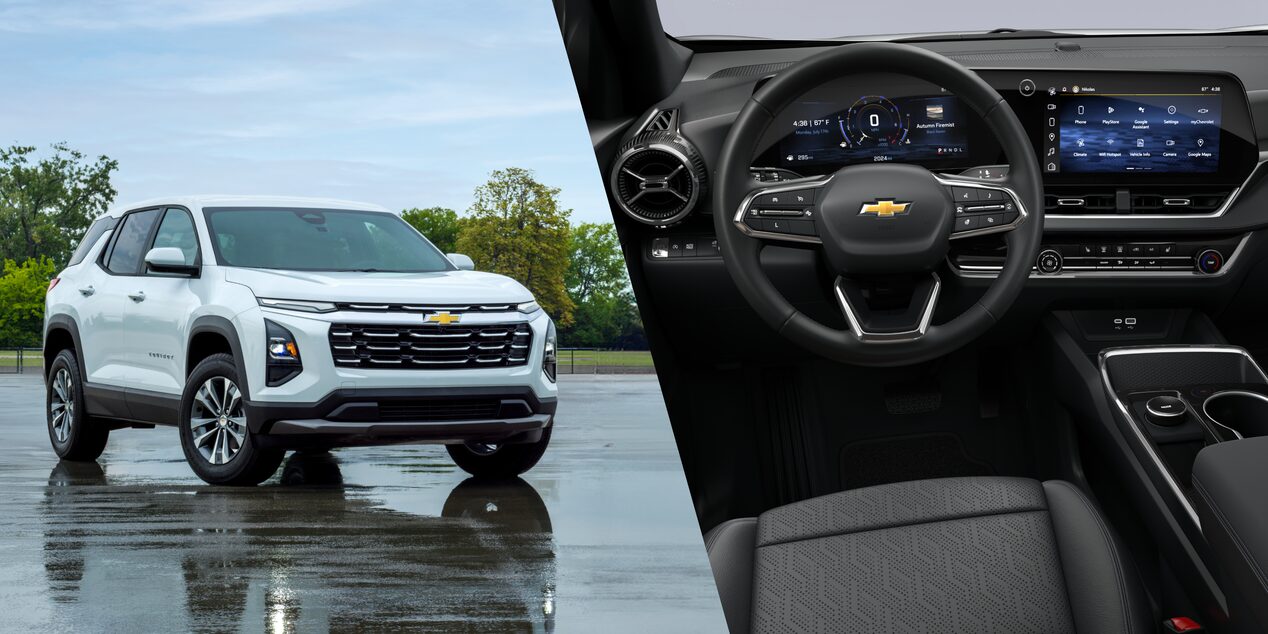 The interior and exterior of the 2026 Chevrolet Equinox. 
