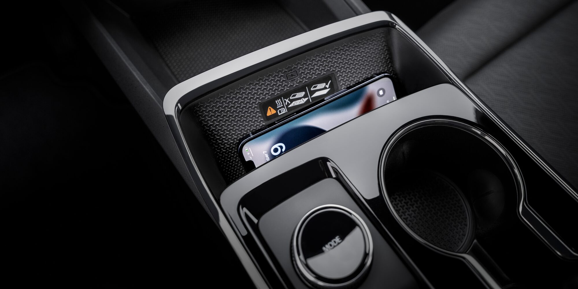 The console wireless charging pad in a Chevrolet Equinox. 