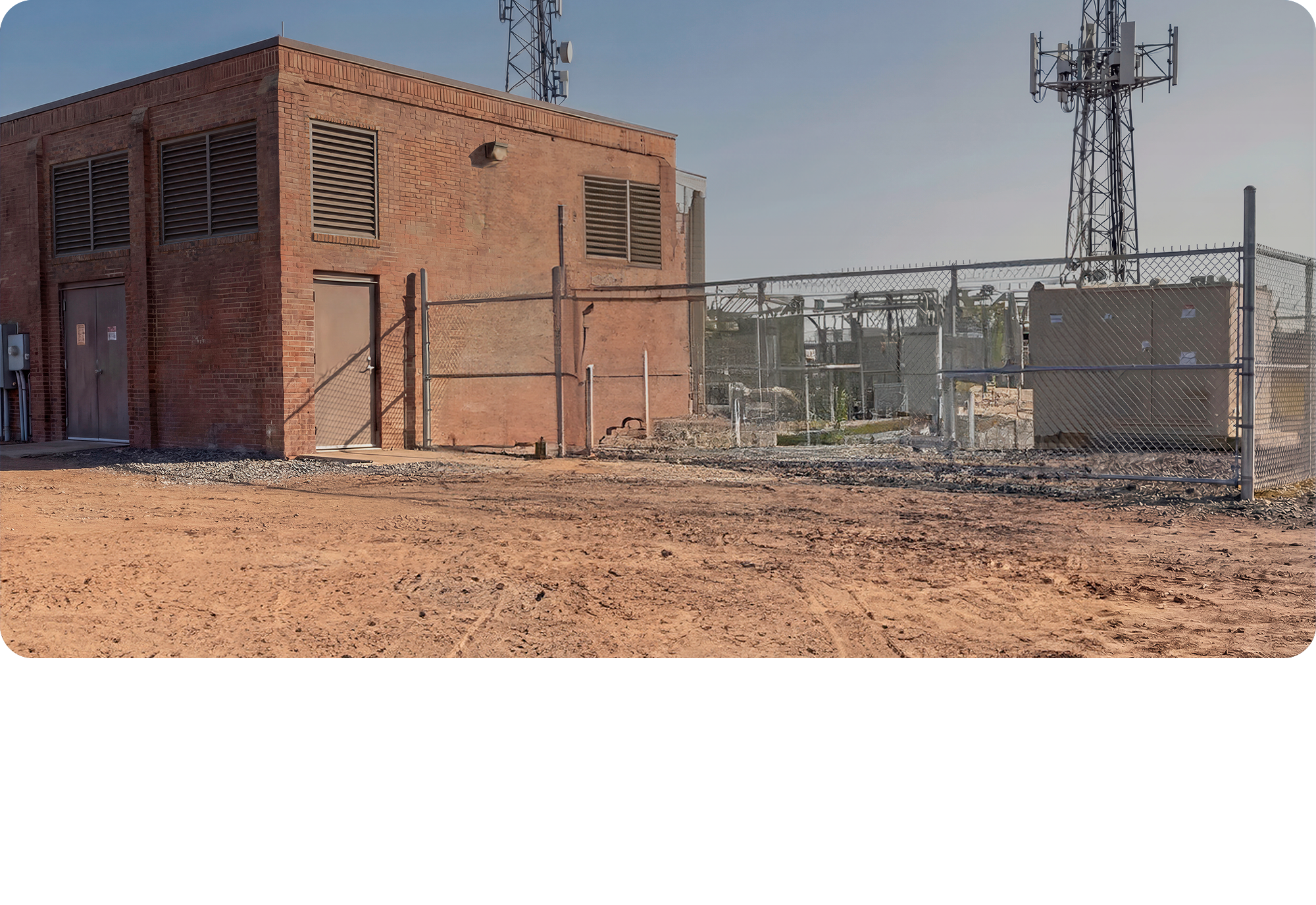 The exterior of a an electrical facility