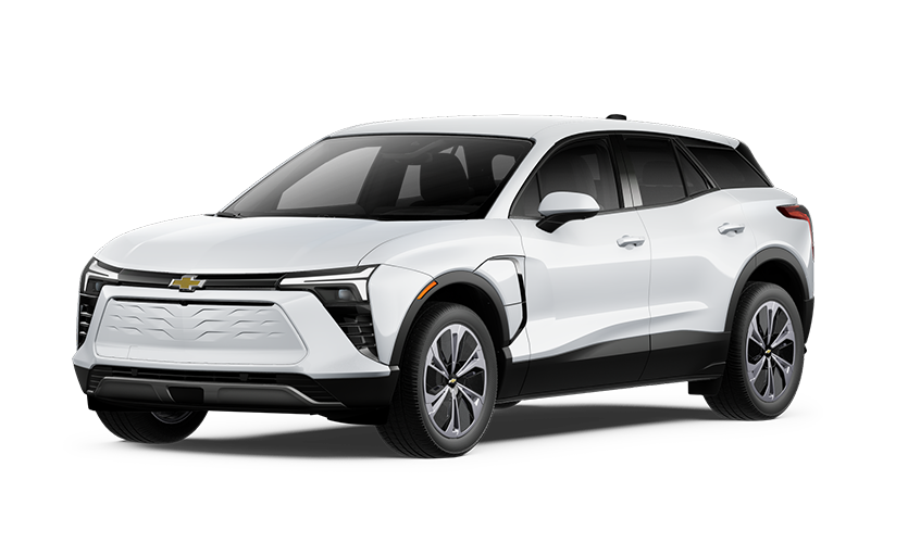 Front three-quarters view of a 2027 Chevrolet Blazer Ev