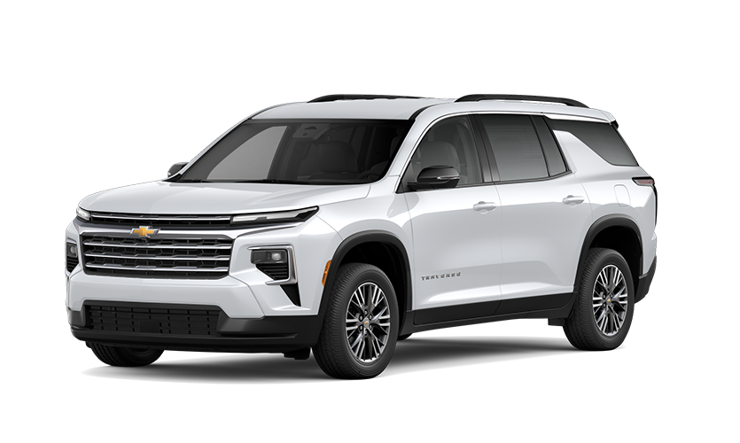 Front three-quarters view of a 2027 Chevrolet Traverse