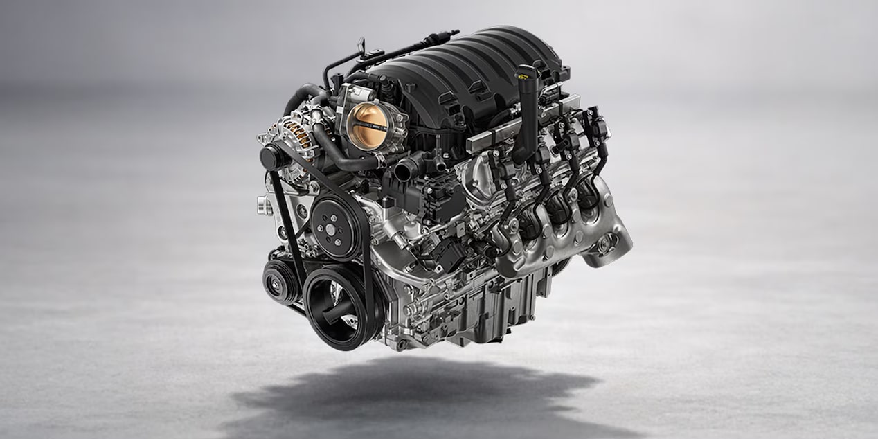 a GM truck engine