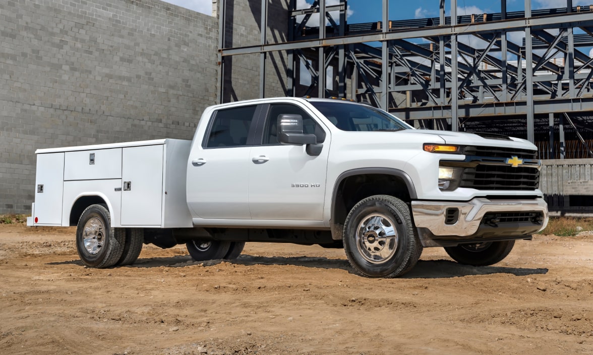 Chevrolet Silverado on a jobsite