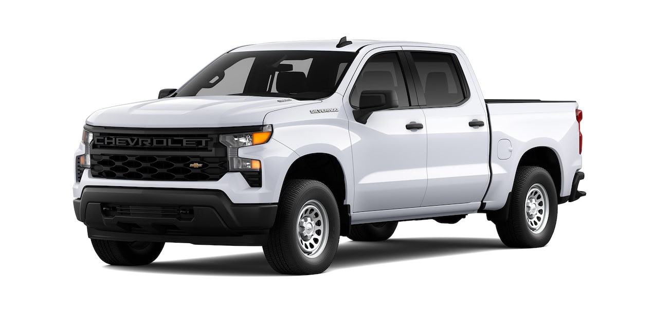 Chevrolet Silverado in three-quarter view