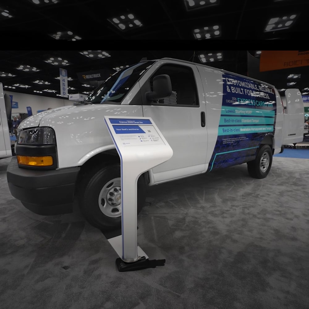 Chevrolet Express Cargo Work Van in profile.