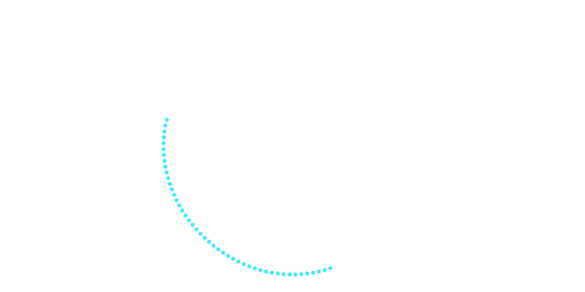 A circle icon with a star in the upper right of the circle. The bottom left quarter of the circle's outline is highlighted blue.