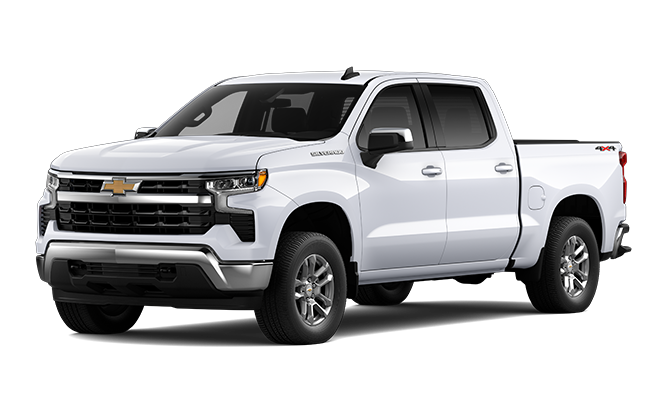 A white Chevrolet Silverado HD