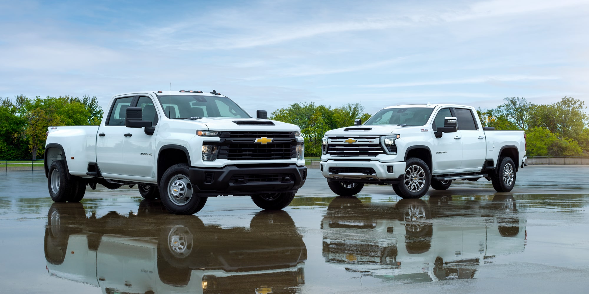 Two Chevrolet Silverado HDs 