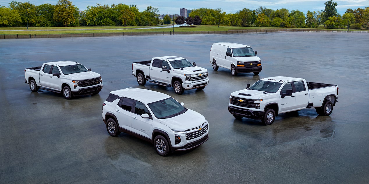 A fleet of GM Vehicles