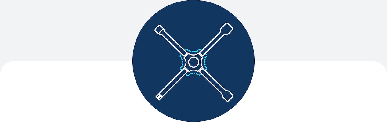A tire iron icon