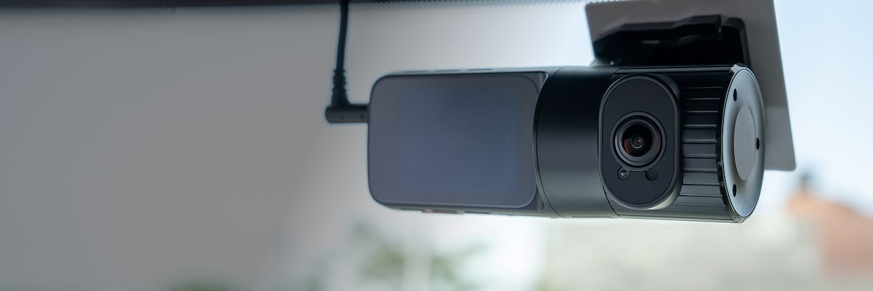 A closeup of the OnStar Dual Cam